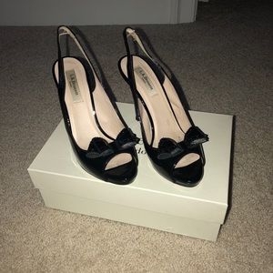LK Bennett black bow heel